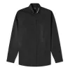 Balenciaga Logo Collar Long Sleeve Button Down Shirt 'Black' 671586TYB181000 sold by KicksCrew