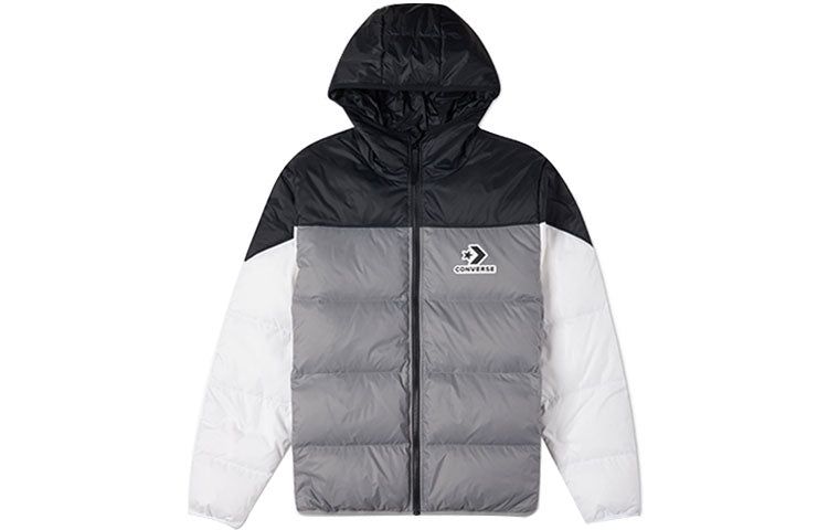 Converse Classic Casual Warm Hooded Down Jacket 'Grey' 10023695-A02 sold by KicksCrew product image thumbnail 2
