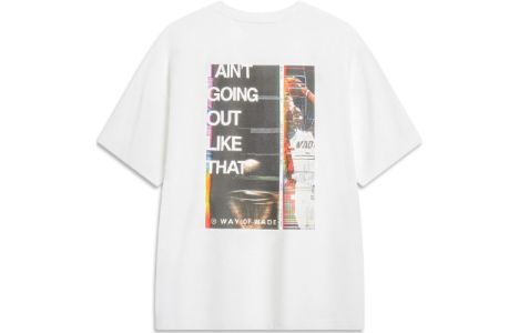 Li-Ning Way Of Wade Graphic T-shirt 'White' AHST323-2 sold by KicksCrew