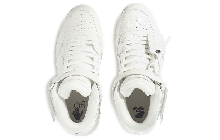 Off-White Out Of Office Leather High‑Top Sneaker 'White' OMIA259C99LEA0010101 sold by KicksCrew product image thumbnail 3