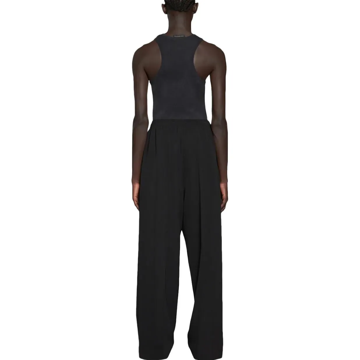 Balenciaga Elastic Waist Straight Leg Pants 'Black' 743903TNT391000 sold by KicksCrew product image thumbnail 4