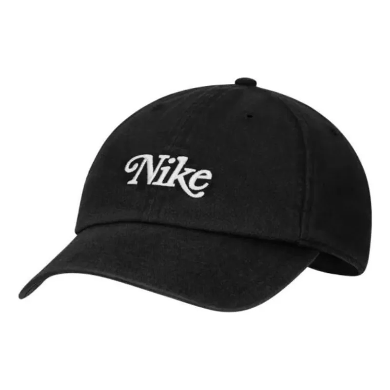 Nike Heritage 86 Washed Strapback Golf Hat 'Black' DH1637-010 sold by KicksCrew