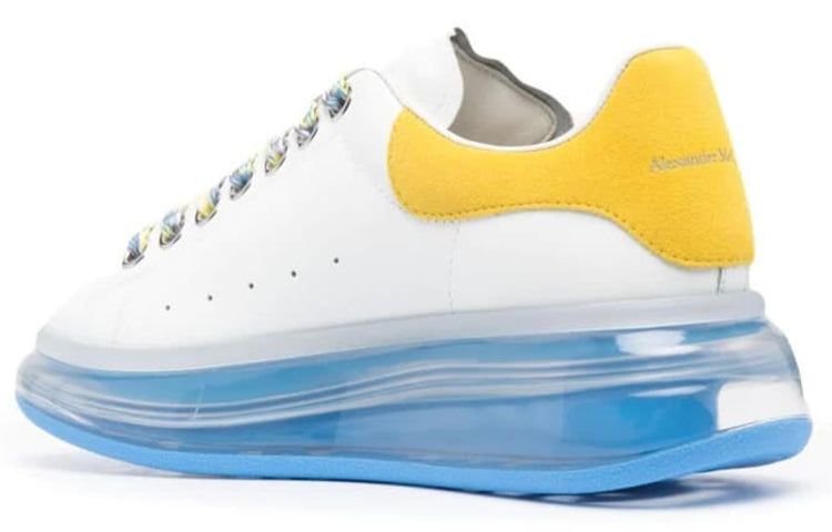 (WMNS) Alexander McQueen Clear Oversole Larry Sneakers 'White Blue Yellow' 612744WIA4G9324 sold by KicksCrew product image thumbnail 4