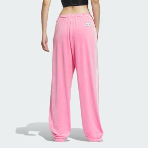 (WMNS) Adidas Originals Velour SST Track Suit Pants 'Pink' IX4230 sold by KicksCrew