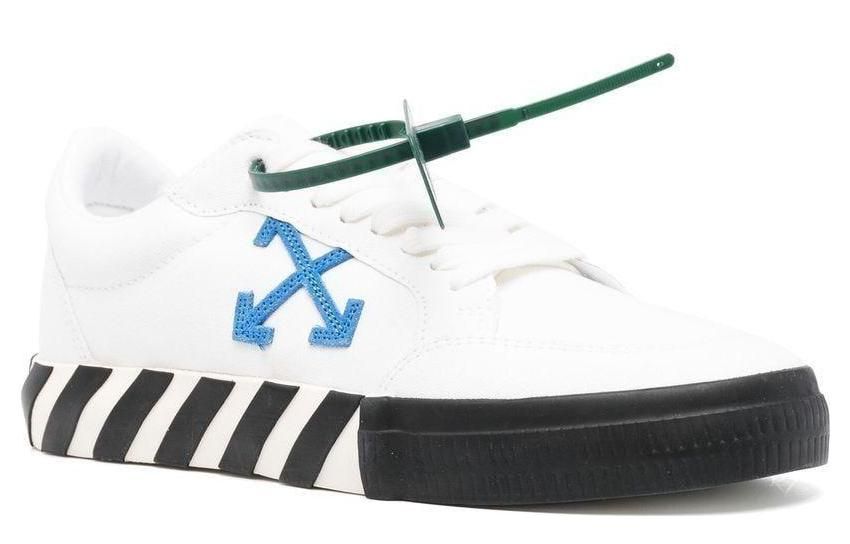 Off-White Low Vulcanized Canvas Sneaker 'White Black Blue Orange' OMIA085F22FAB0010145 sold by KicksCrew product image thumbnail 3