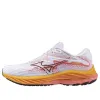 (WMNS) Mizuno Wave Rider 27 'White Orange' J1GD230371 sold by KicksCrew