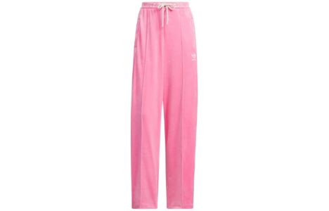 (WMNS) Adidas Originals Velour SST Track Suit Pants 'Pink' IX4230 sold by KicksCrew