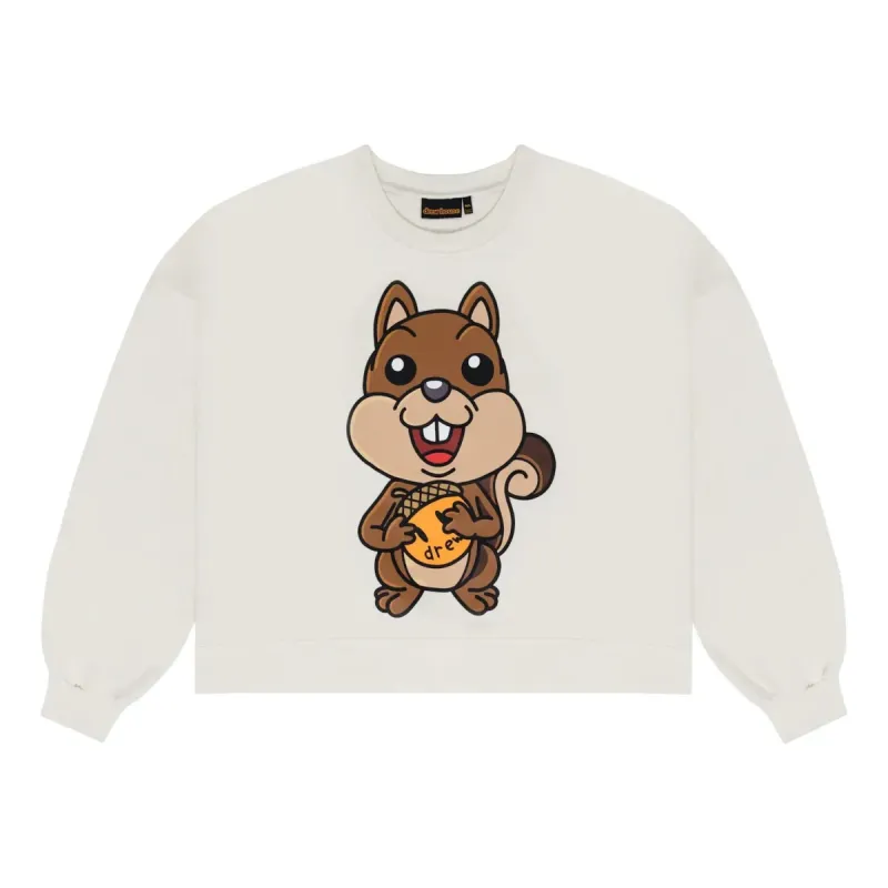 Drew House Sherman Boxy Crewneck Sweatshirt 'Off-White' DR-FW22-518 sold by KicksCrew