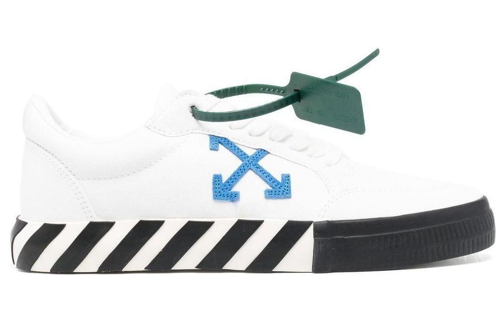 Off-White Low Vulcanized Canvas Sneaker 'White Black Blue Orange' OMIA085F22FAB0010145 sold by KicksCrew product image thumbnail 2