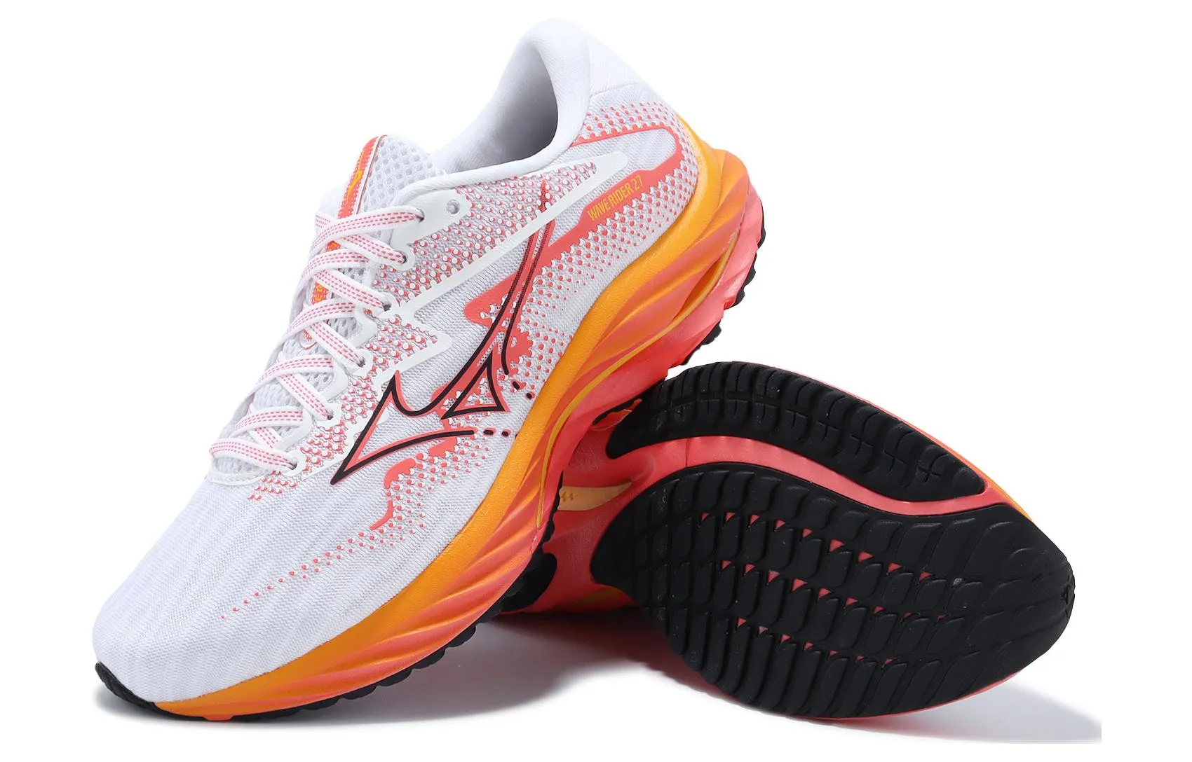 (WMNS) Mizuno Wave Rider 27 'White Orange' J1GD230371 sold by KicksCrew product image thumbnail 5