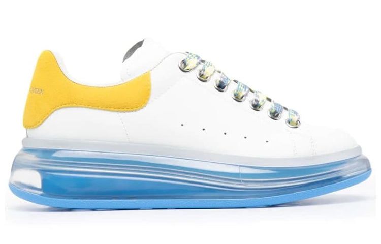 (WMNS) Alexander McQueen Clear Oversole Larry Sneakers 'White Blue Yellow' 612744WIA4G9324 sold by KicksCrew product image thumbnail 2