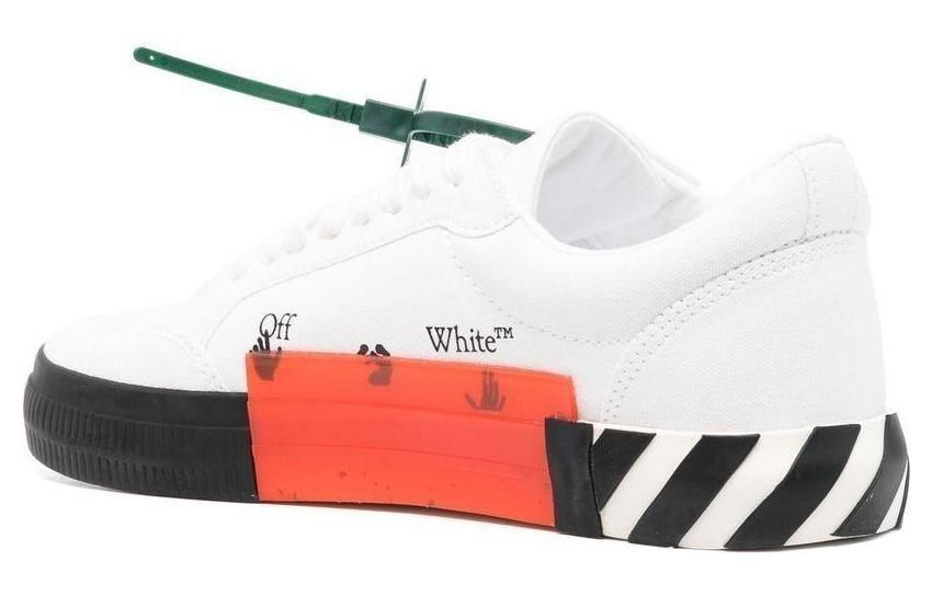 Off-White Low Vulcanized Canvas Sneaker 'White Black Blue Orange' OMIA085F22FAB0010145 sold by KicksCrew product image thumbnail 4