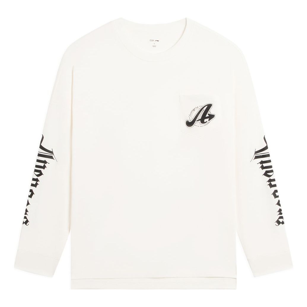 Li-Ning x MARVEL Graphic Sweatshirt 'White' AHSSE29-3 sold by KicksCrew