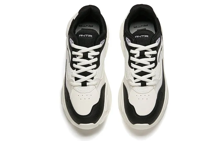 (WMNS) ANTA Life Collection Leather 'White Black' 122148860-7 sold by KicksCrew product image thumbnail 3