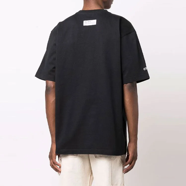 HERON PRESTON FW21 Censored Heron T-shirt 'Black Grey' HMAA026F21JER001-1005 sold by KicksCrew product image thumbnail 4