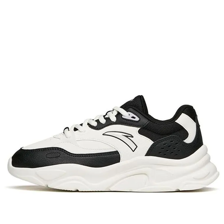 (WMNS) ANTA Life Collection Leather 'White Black' 122148860-7 sold by KicksCrew