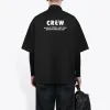 Balenciaga Crew Short Sleeve Shirt 'Black' 622251TIM391000 sold by KicksCrew