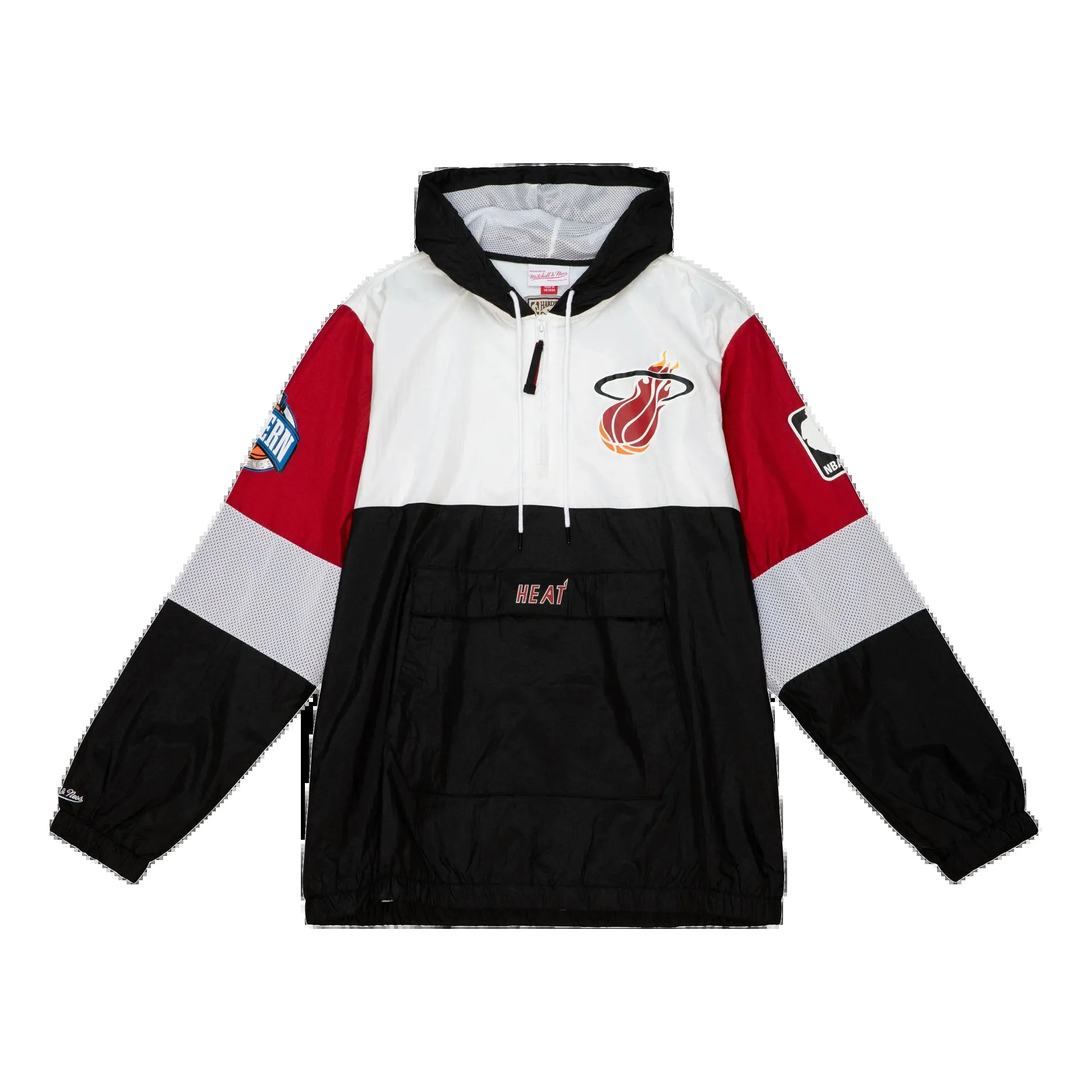 Mitchell & Ness x NBA Miami Heat Windbreaker Jacket 'White' OJPO5379-MHEYYPPPBLCK sold by KicksCrew