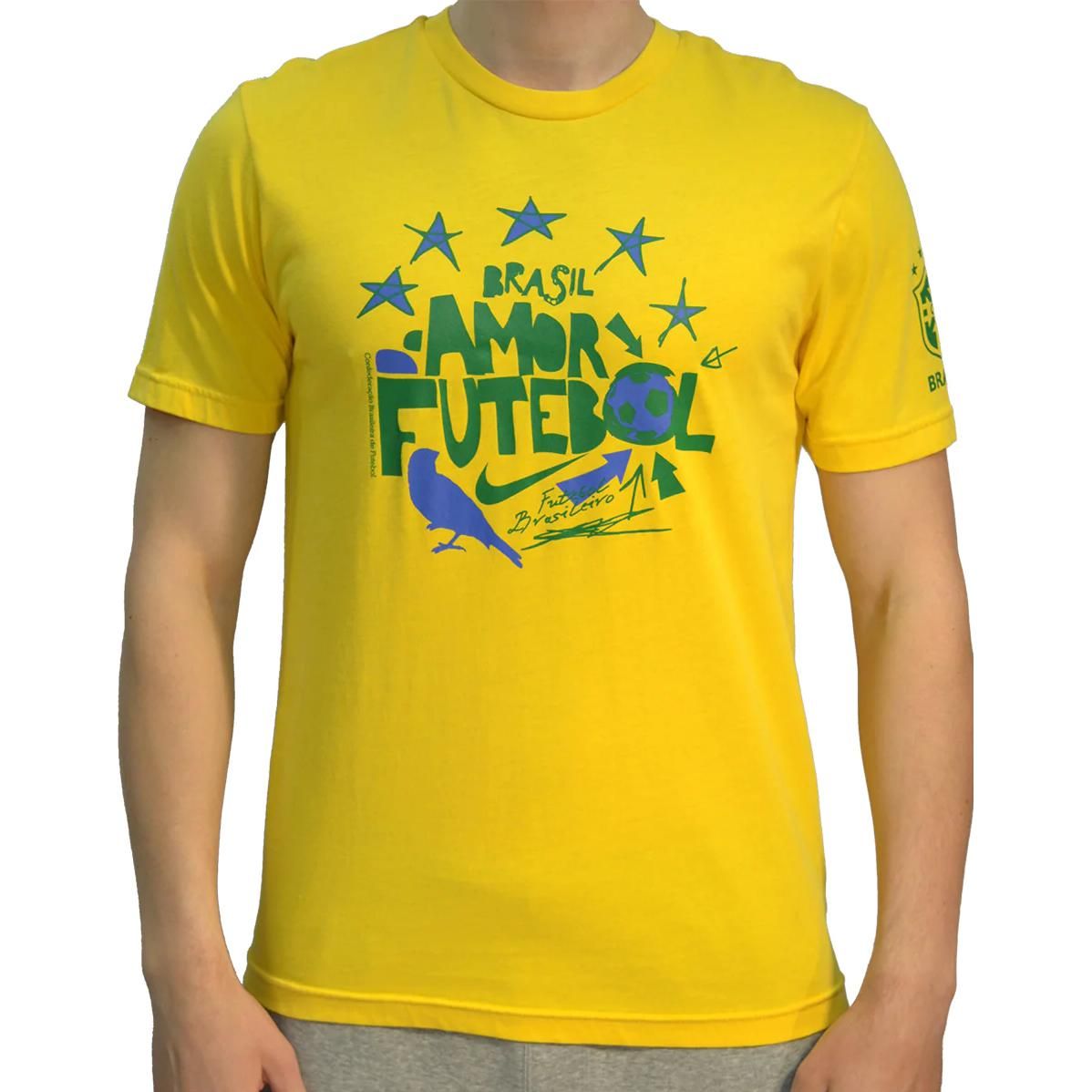 Nike Brasil Core Soccer Tshirt 'Yellow' 361385-703 sold by KicksCrew product image thumbnail 2