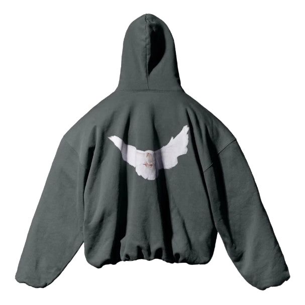 Yeezy Gap Engineered By Balenciaga SS22 Dove Hoodie 'Green' 460551-02 sold by KicksCrew product image thumbnail 2