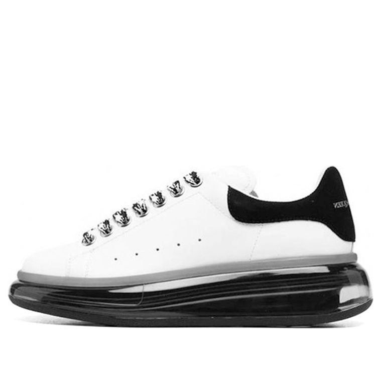 (WMNS) Alexander McQueen Oversized Sneaker 'White Black Sole' 611698WHXMA9061 sold by KicksCrew
