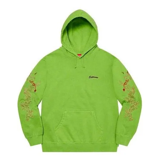 Supreme Dragon Overdyed Hooded Sweatshirt 'Green Red' SUP-SS20-670 sold by KicksCrew