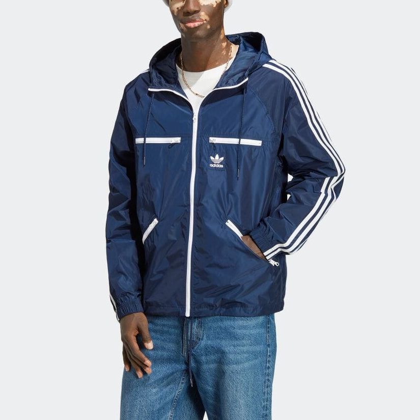 adidas Adicolor Classics Windbreaker 'Navy' IB9961 sold by KicksCrew product image thumbnail 2