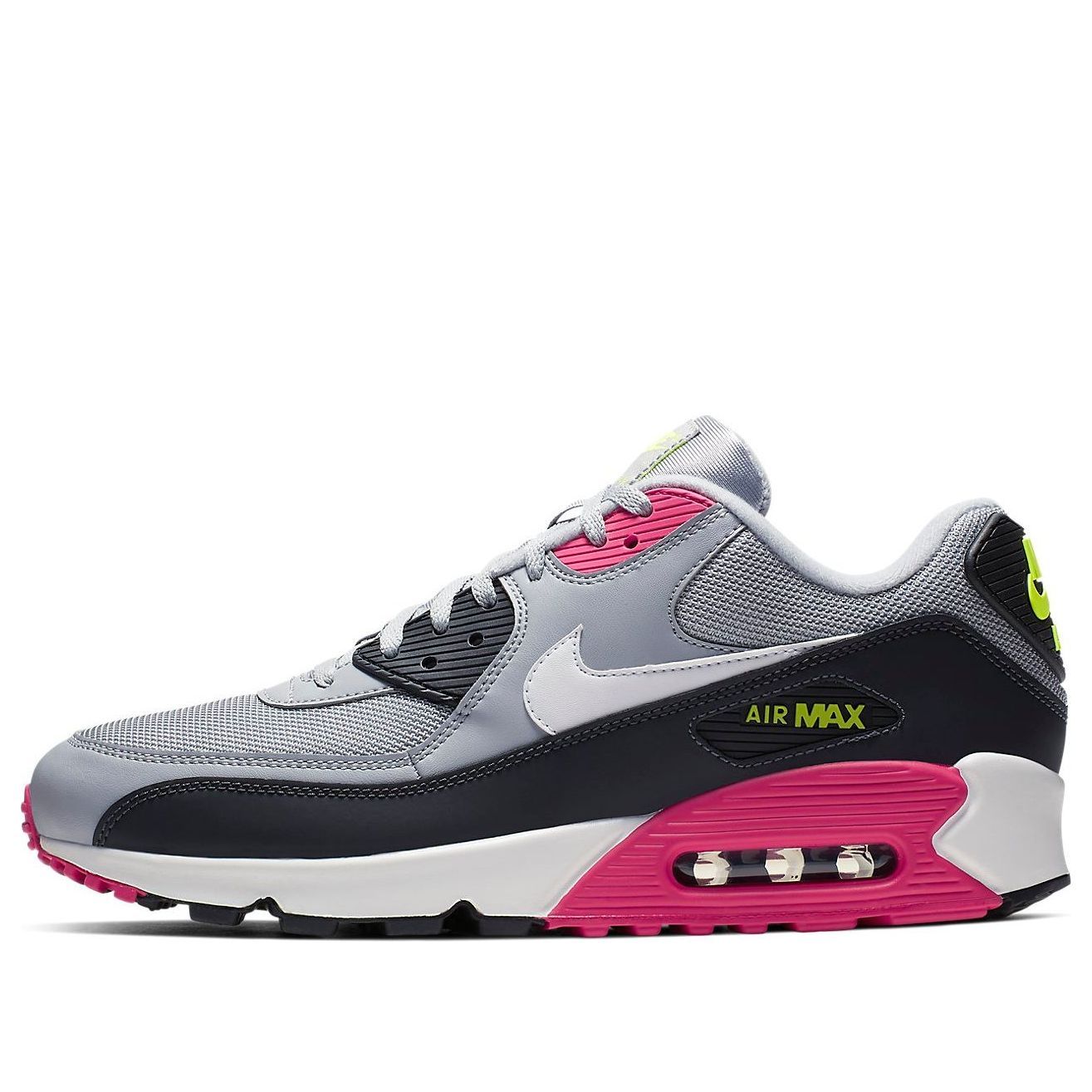 Nike Air Max 90 Essential 'Wolf Grey Rush Pink' AJ1285-020 sold by KicksCrew
