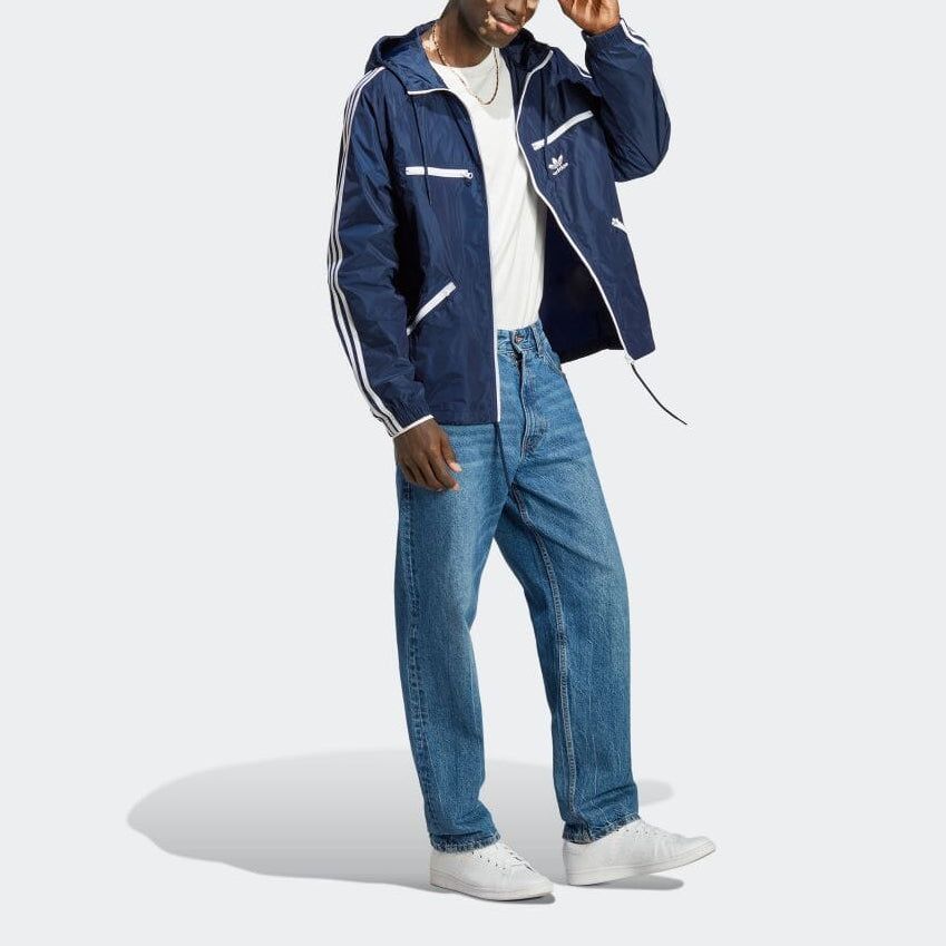 adidas Adicolor Classics Windbreaker 'Navy' IB9961 sold by KicksCrew product image thumbnail 3