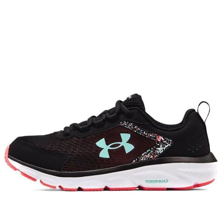 (WMNS) Under Armour Charged Assert 9 Wide 'Paint Splatter - Black Tile Blue' 3025417-001 sold by KicksCrew