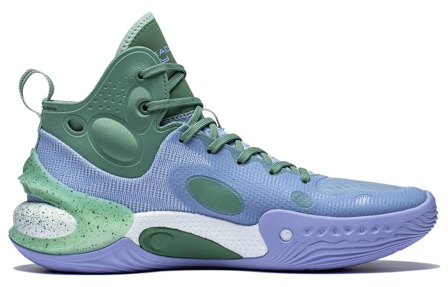 Li-Ning Yushuai 17 Mid ' Purple Green' ABAT043-8 sold by KicksCrew product image thumbnail 2
