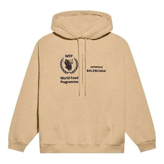 Balenciaga x World Food Programme Medium Fit Hoodie 'Beige' 600583TJVK49605 sold by KicksCrew