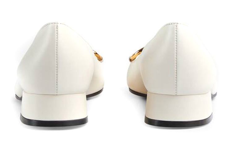 (WMNS) GUCCI Ballet Flat with Horsebit 'White Leather' 645600-C9D00-9022 sold by KicksCrew product image thumbnail 4