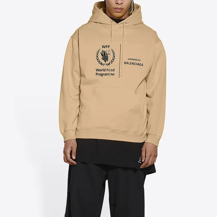 Balenciaga x World Food Programme Medium Fit Hoodie 'Beige' 600583TJVK49605 sold by KicksCrew product image thumbnail 4