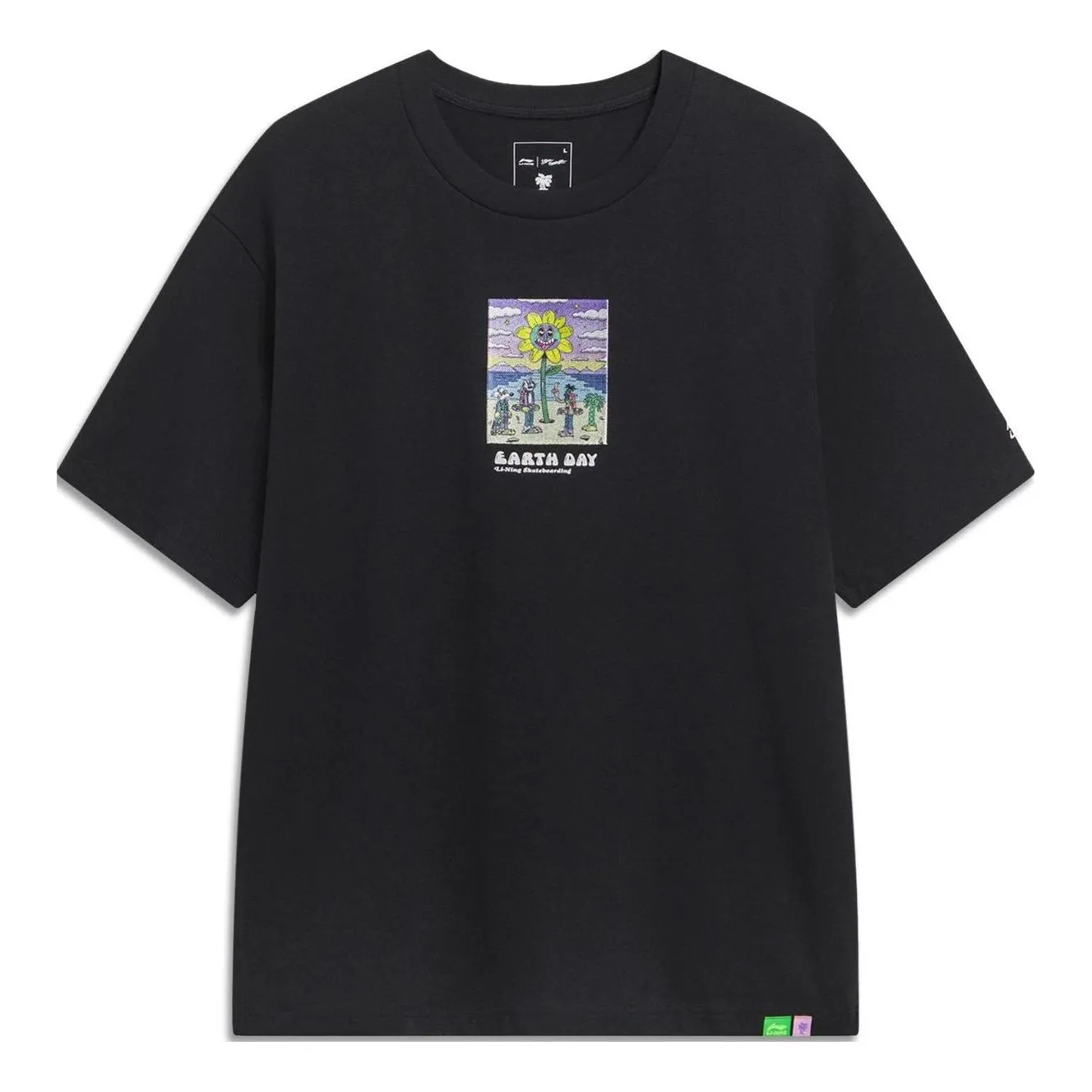 Li-Ning x Steven Harrington Graphic T-shirt 'Black' AHST093-3 sold by KicksCrew