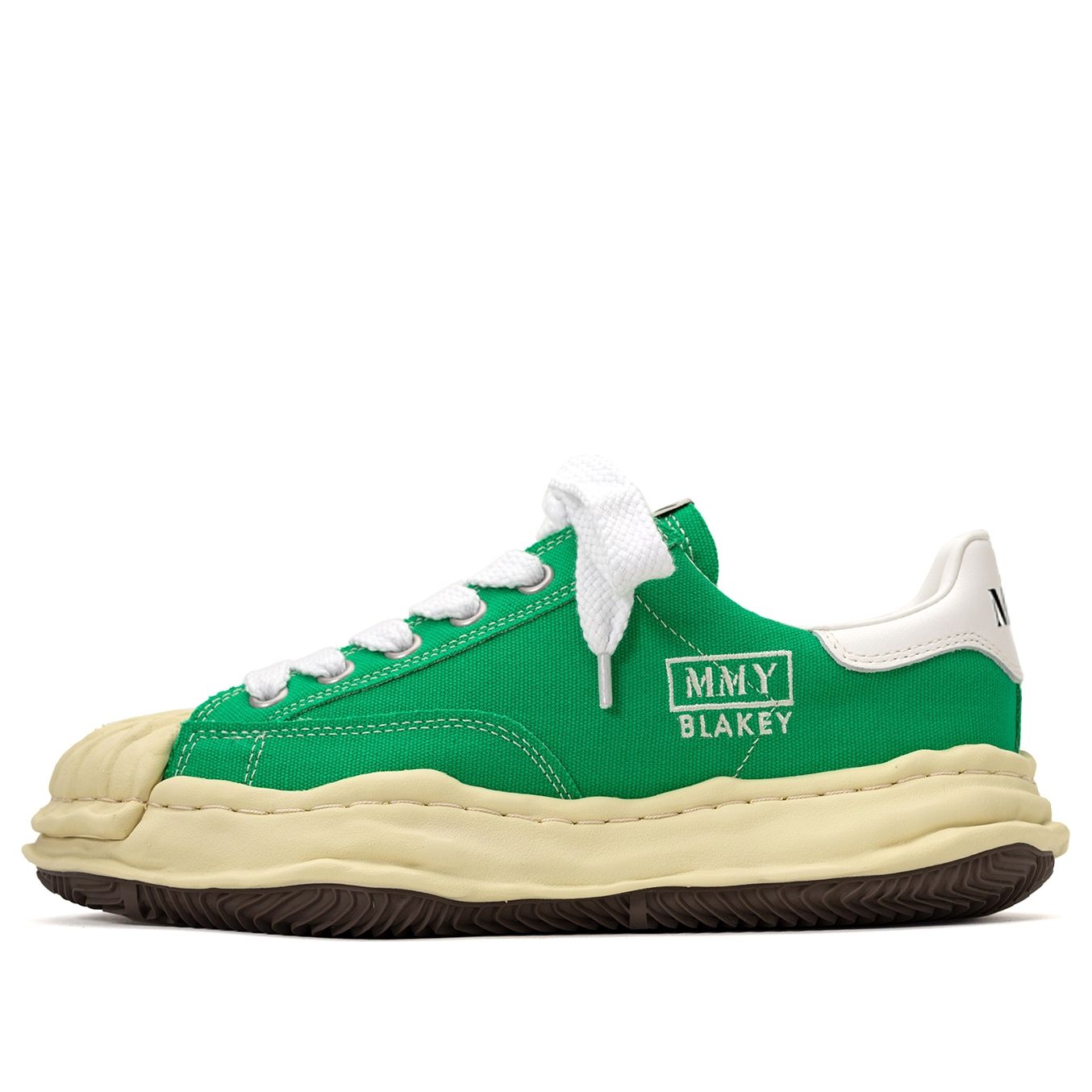 Maison MIHARA YASUHIRO BLAKEY VL OG Sole Canvas Low-top Sneaker 'Green' A09FW732-GRN sold by KicksCrew
