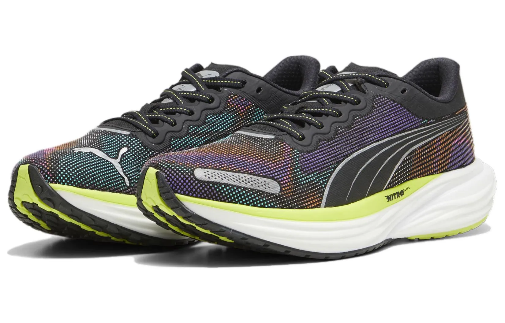 PUMA Deviate Nitro 2 'Black Lime Pow' 380076-01 sold by KicksCrew product image thumbnail 3
