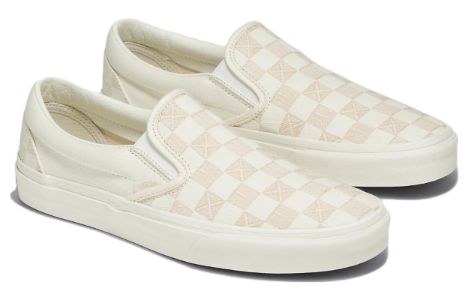 Vans Classic Slip-On Stitch Checkerboard 'Beige' VN000BVZCDA sold by KicksCrew