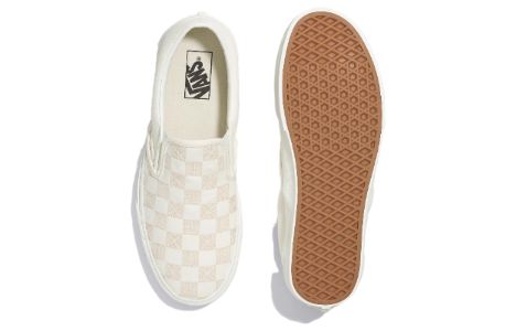 Vans Classic Slip-On Stitch Checkerboard 'Beige' VN000BVZCDA sold by KicksCrew