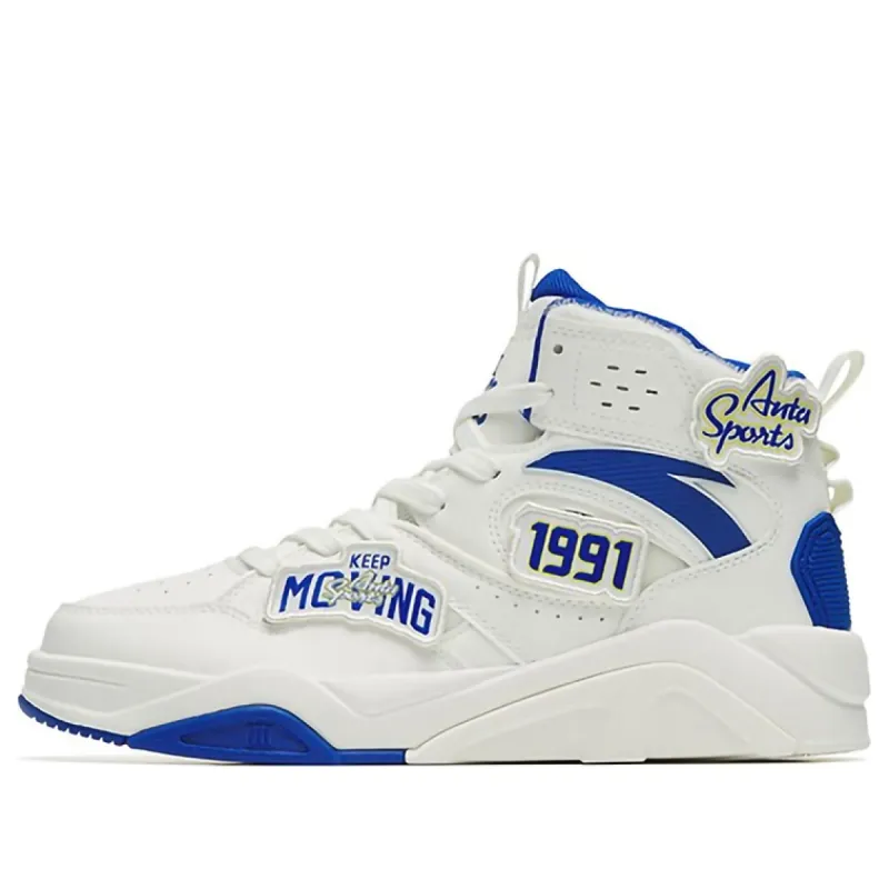 ANTA Cement Bubble Lifestyle Shoes 'White Blue' 112248088-5 sold by KicksCrew