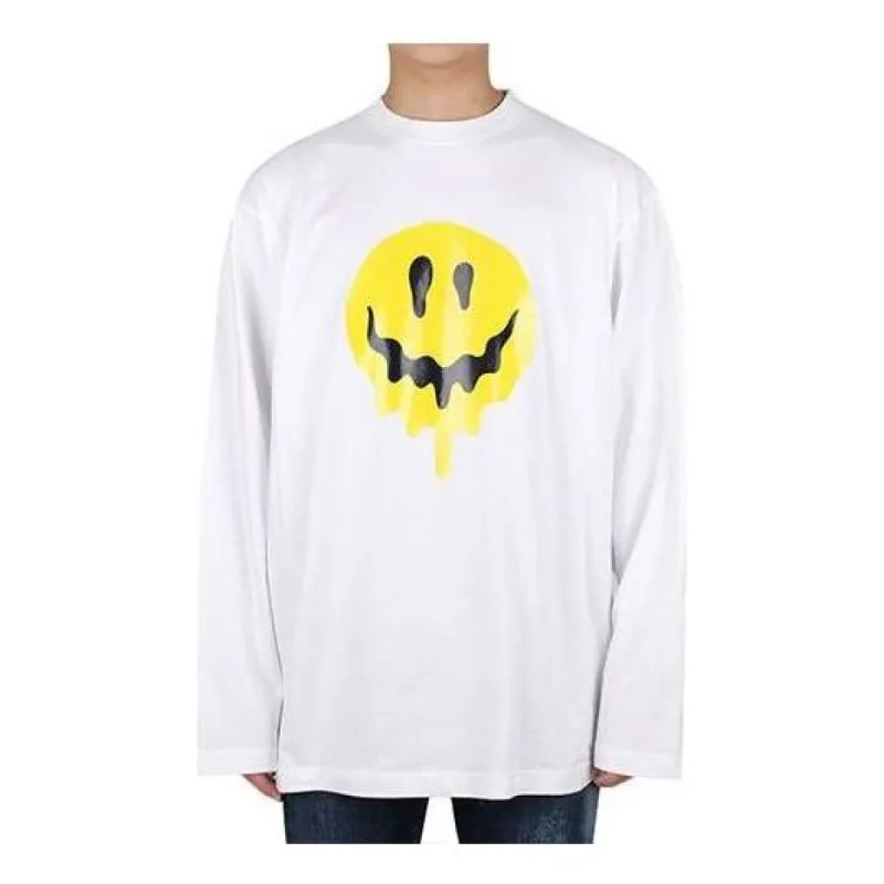 Balenciaga Drip Peace T-shirt Large Fit 'White' 651796TKVA18639 sold by KicksCrew