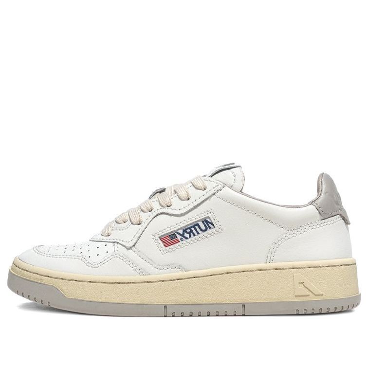 (WMNS) Autry Medalist Leather Low 'White Grey' AULW-BB50 sold by KicksCrew