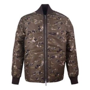 Converse Printed Camo Mid Stand Collar Down Jacket 'Camo Green' 10018124-A01 sold by KicksCrew