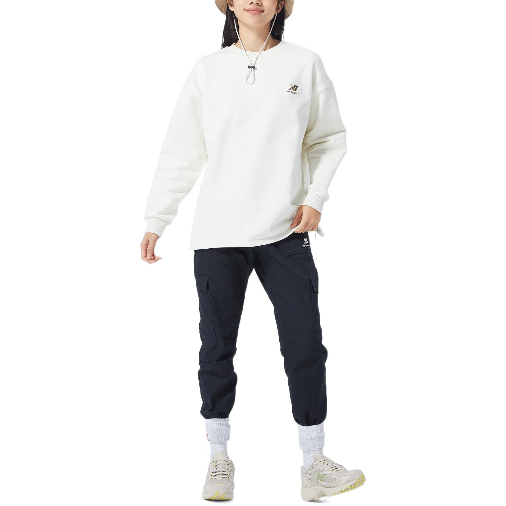 (WMNS) New Balance Lacing Details Long Sleeve Top 'White' AWT21301-IV sold by KicksCrew product image thumbnail 3