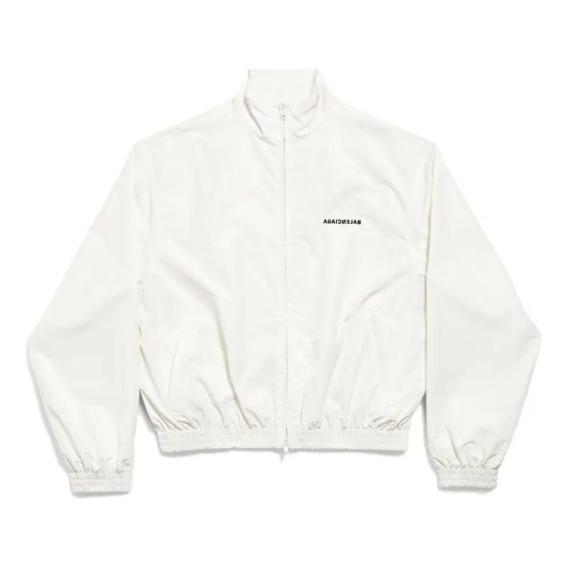 (WMNS) Balenciaga Mirror Balenciaga Regular Tracksuit Jacket 'White' 790745TPQ389000 sold by KicksCrew