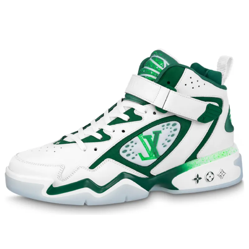 LOUIS VUITTON Trainer 2 Sneakers 'White Verdant Green' 1AARDA sold by KicksCrew