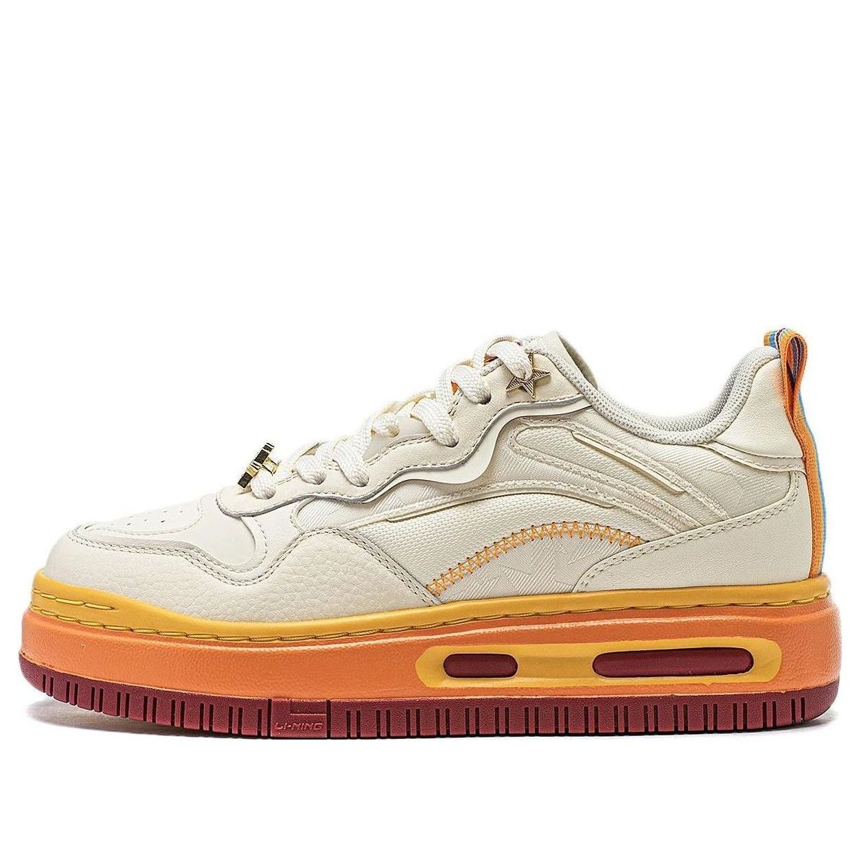 (WMNS) Li-Ning Future C1 'White Orange' AGCT500-4 sold by KicksCrew