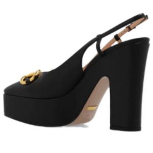 (WMNS) Gucci High heel pump with Horsebit 'Black Leather' 723837-BKO00-1000 sold by KicksCrew