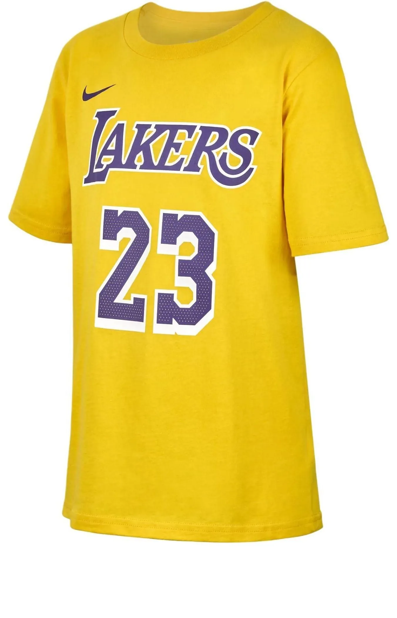 (GS) Nike NBA LeBron James Los Angeles Lakers T-shirt 'Yellow' FZ8621-728 sold by KicksCrew
