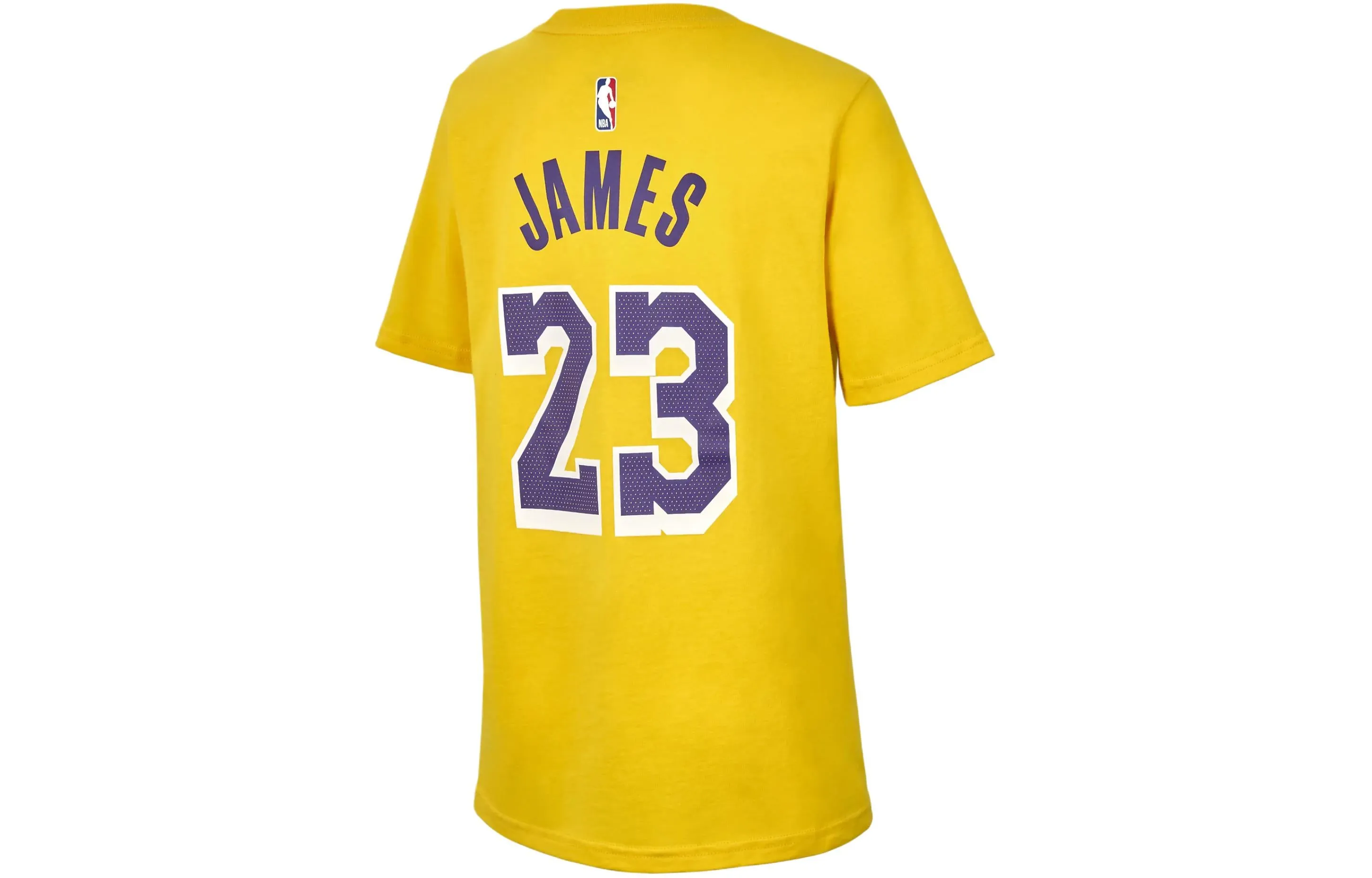 (GS) Nike NBA LeBron James Los Angeles Lakers T-shirt 'Yellow' FZ8621-728 sold by KicksCrew product image thumbnail 2